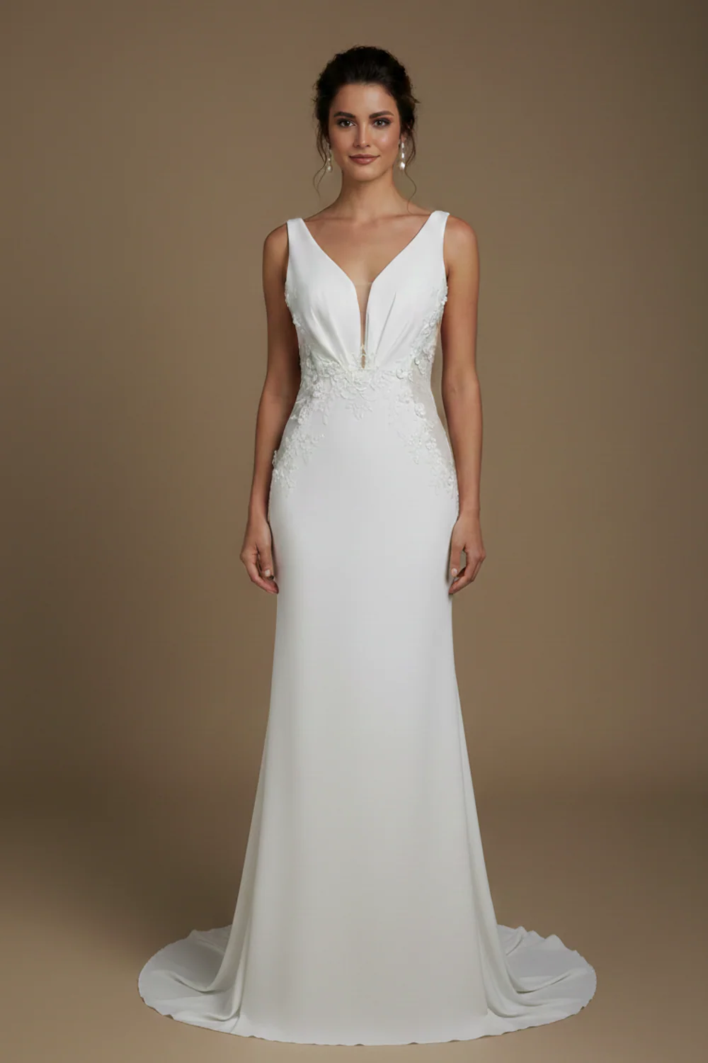 Fit and Flare Ivory Bridal Gown Size 8