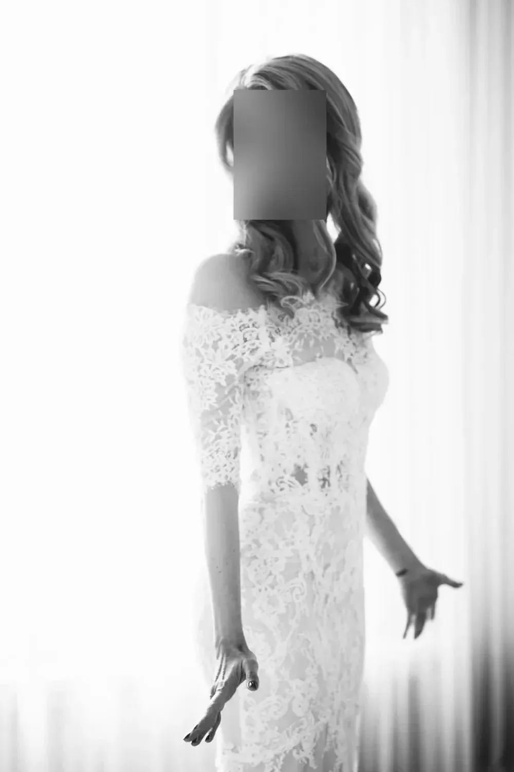 Fitted Gown with Lace Shrug - Image 2