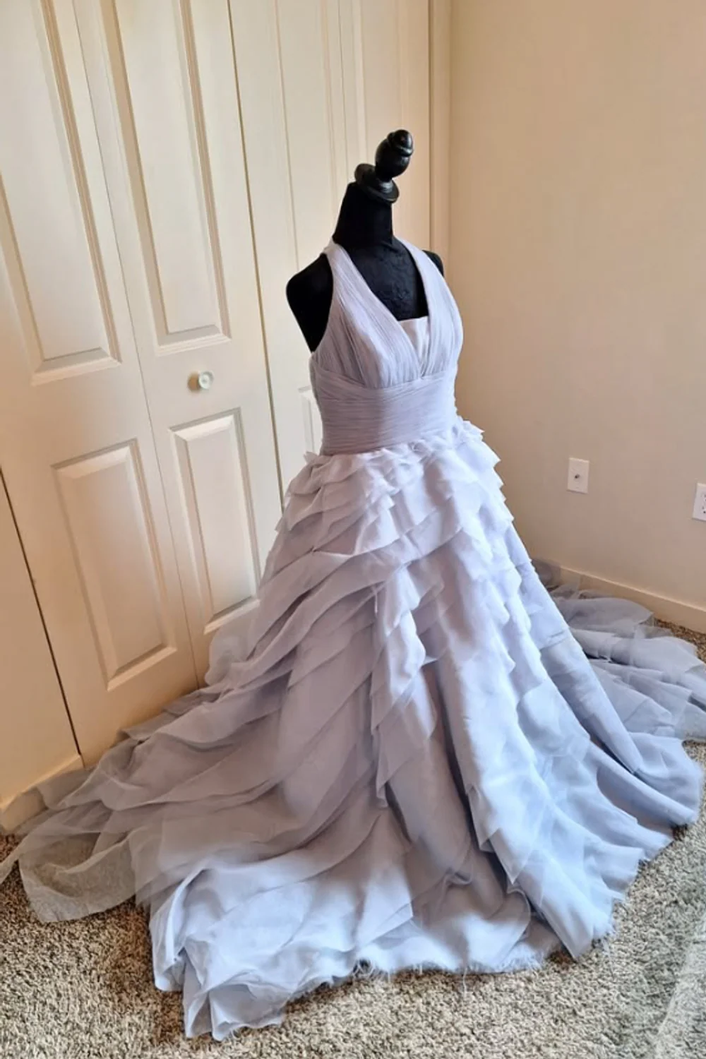 Flange ballgown w/halter - Image 2