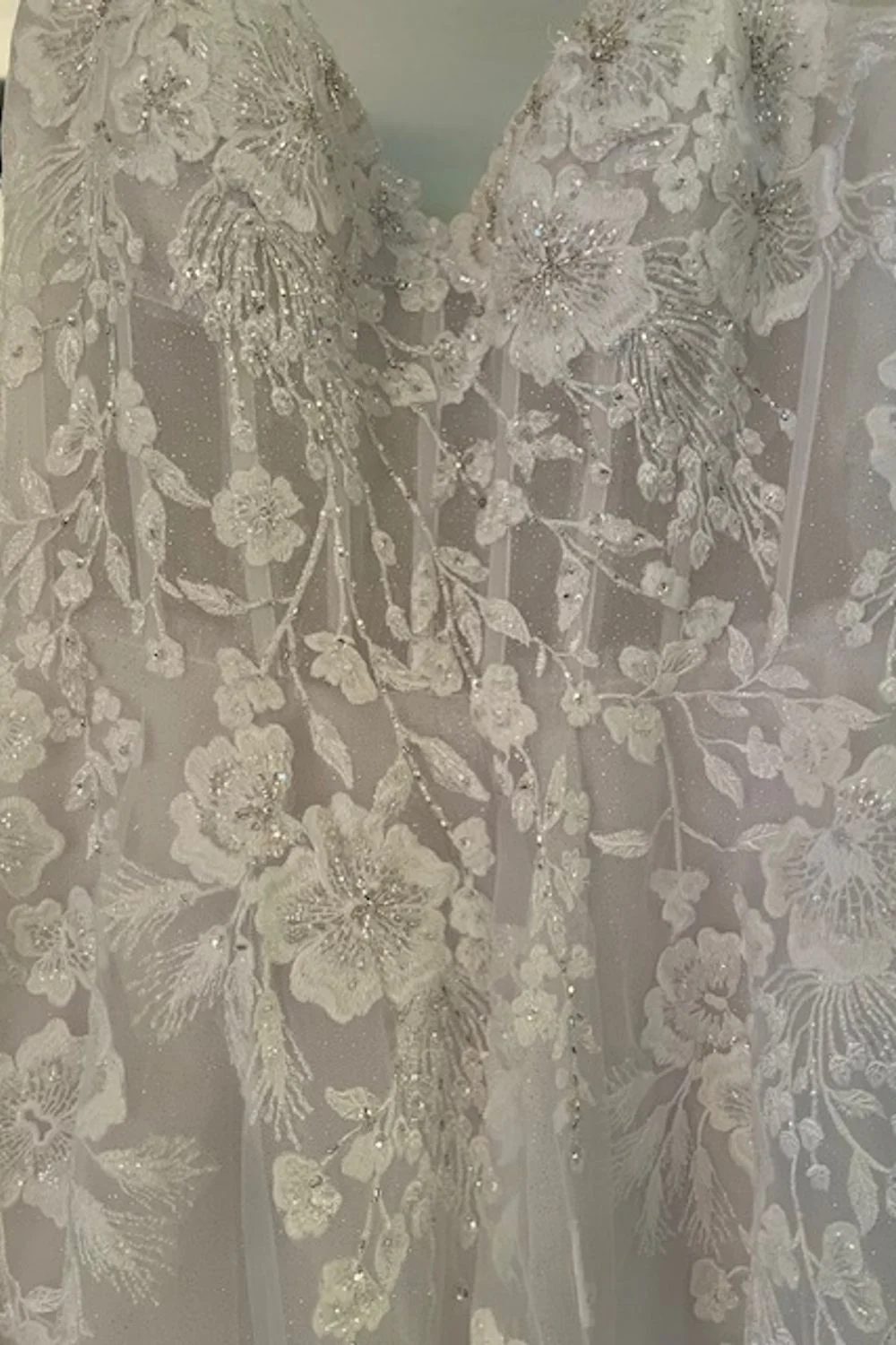 Floral Tulle Wedding Dress SWG 834 - Image 2