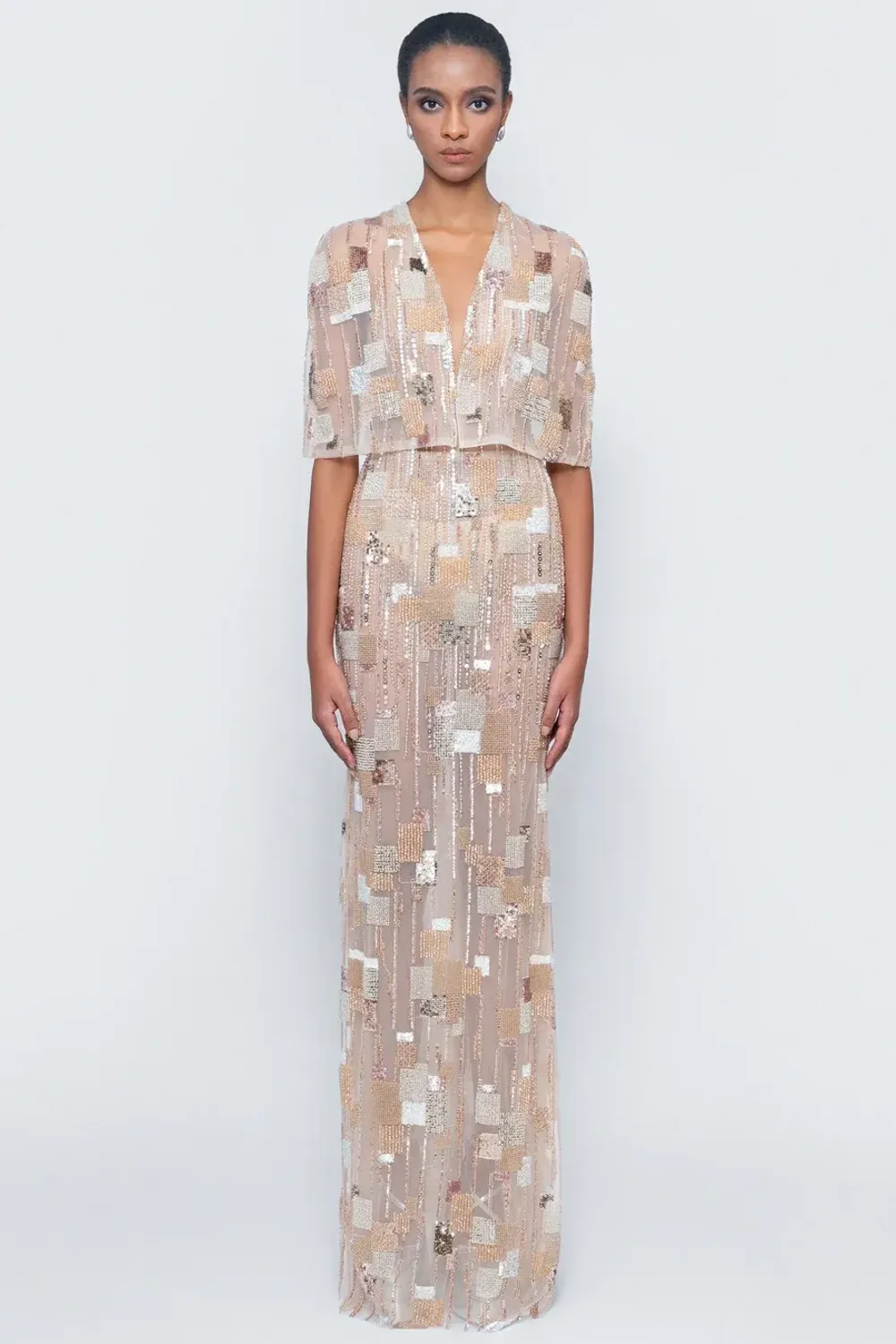 Freeze Poncho Long Gown