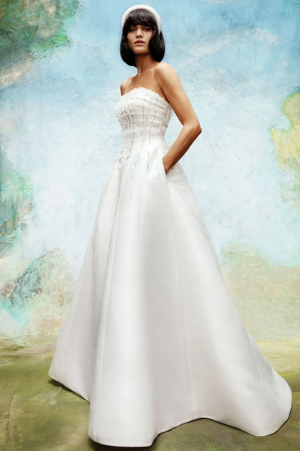 FROSTED TWEED REGAL GOWN
