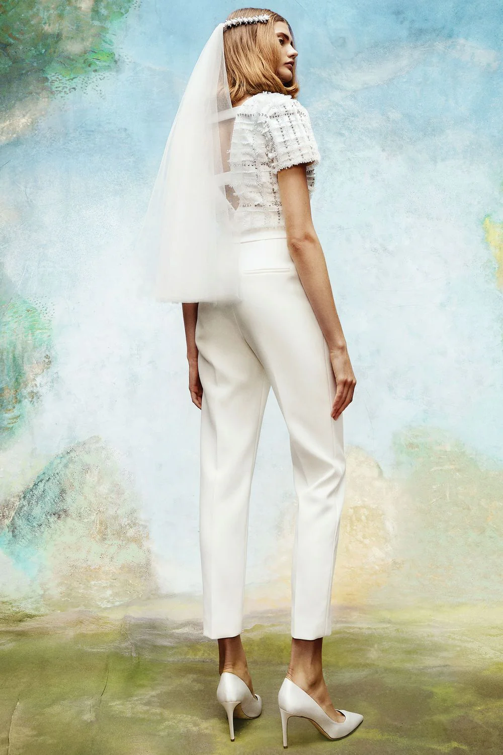 FROSTED TWEED TAILORED JUMPSUIT - Image 2