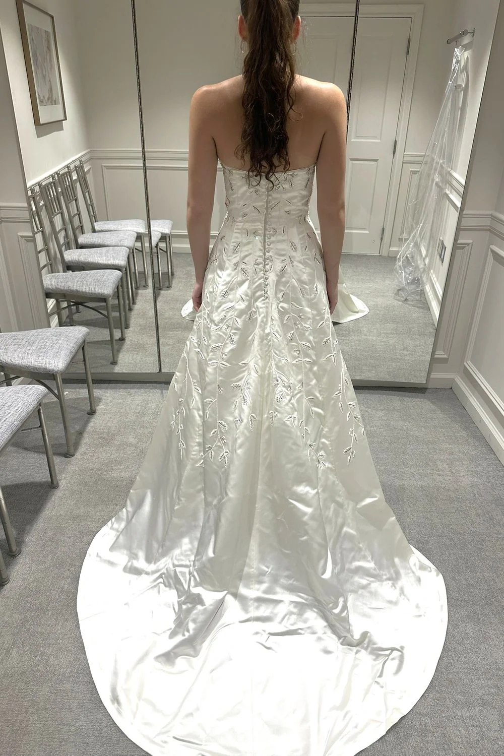 Ines Di Santo A-Line Wedding Dress - Image 2