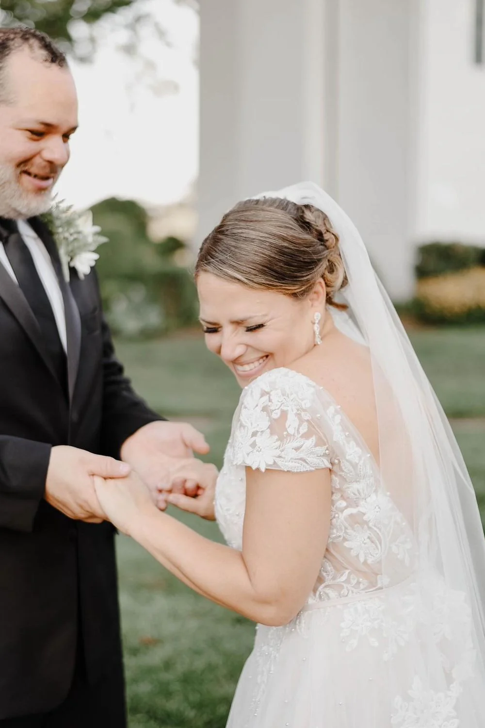 Gorgeous open back wedding dress