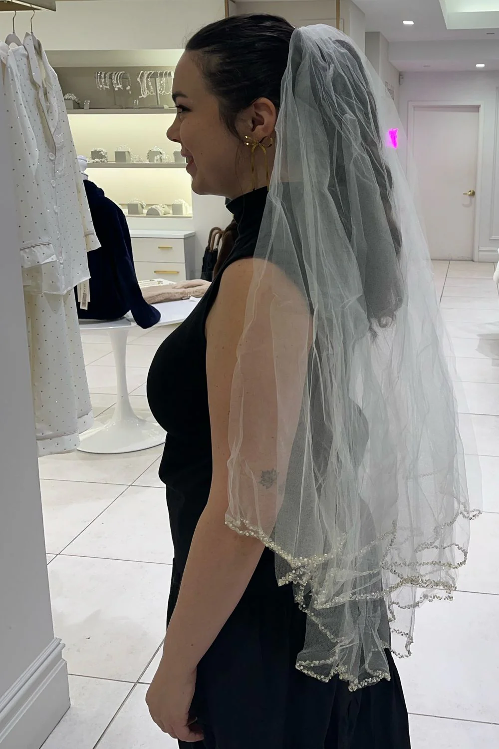 Kimora With Headpiece and Veil - Image 10