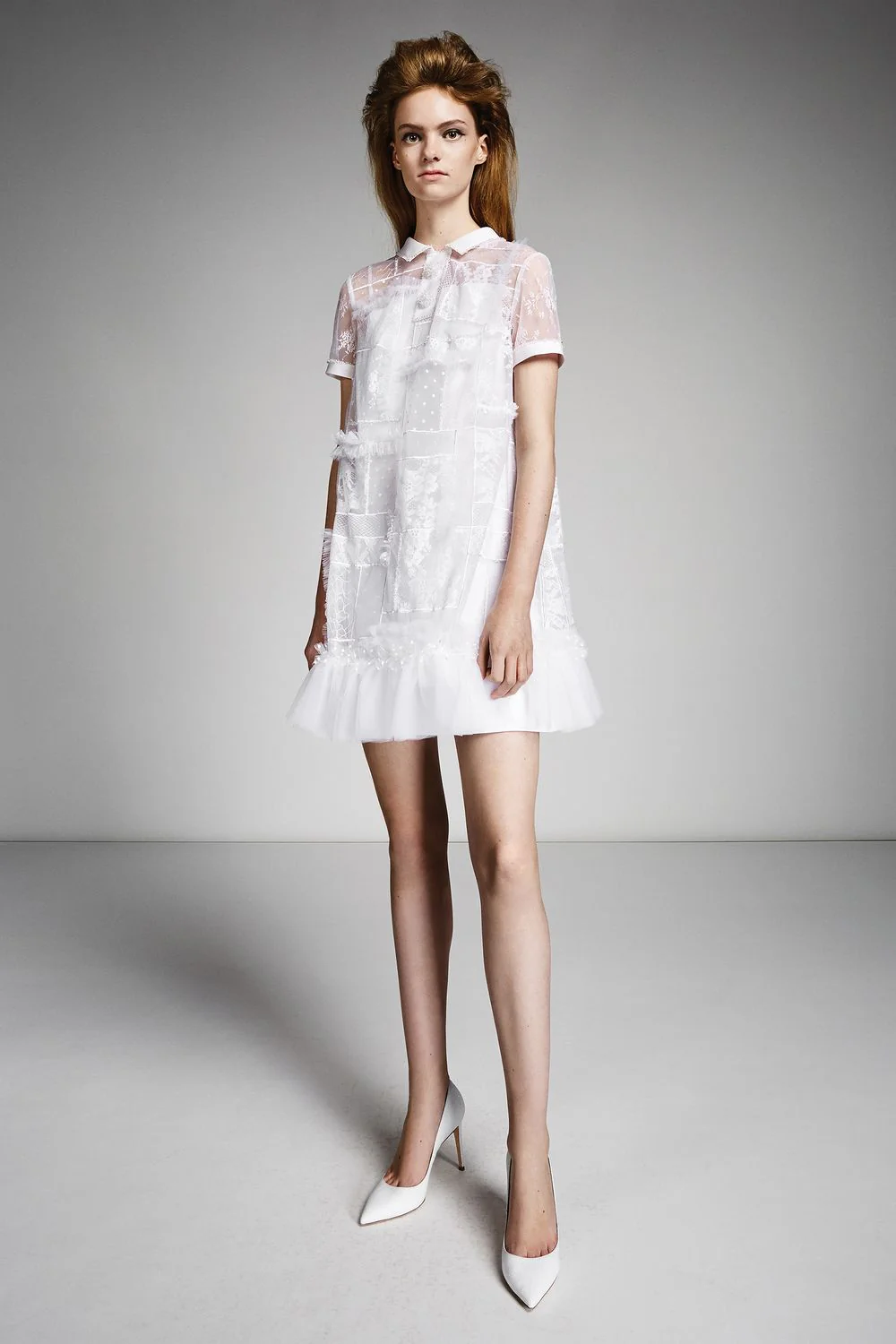 LACE PATCHWORK POLO MINI
