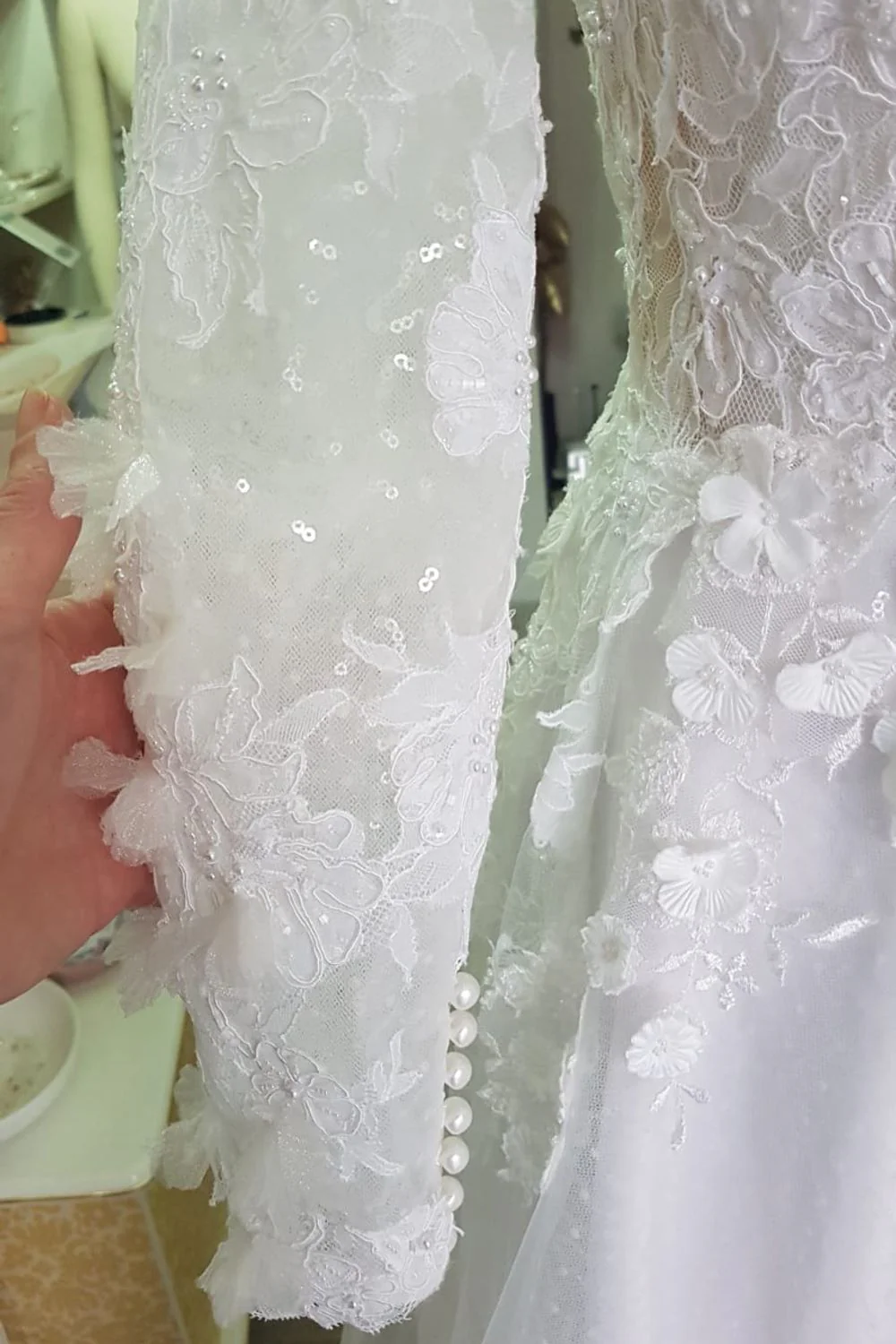 Long Sleeve Princess Wedding Dress - Image 6