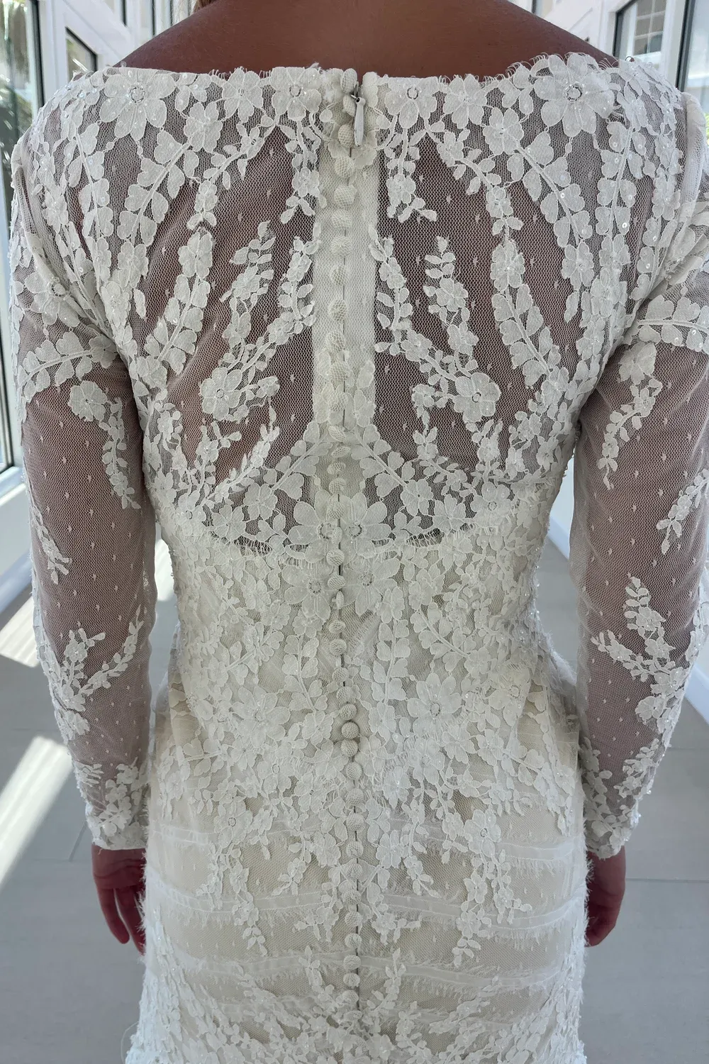Matthew Christopher Wedding Dress with Veil - Image 6