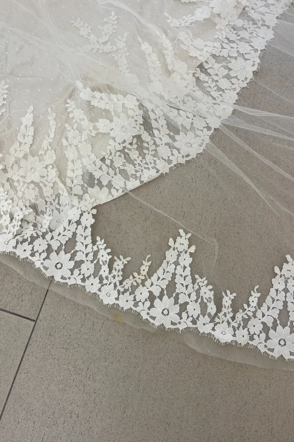 Matthew Christopher Wedding Dress with Veil - Image 7