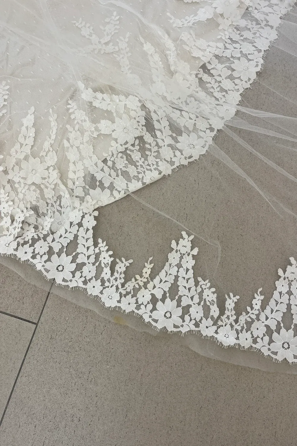 Matthew Christopher Wedding Dress with Veil - Image 8
