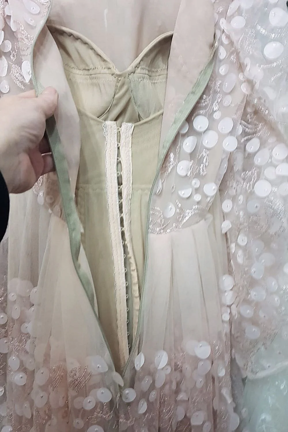 Non Traditional Wedding Dress With Color - Image 4