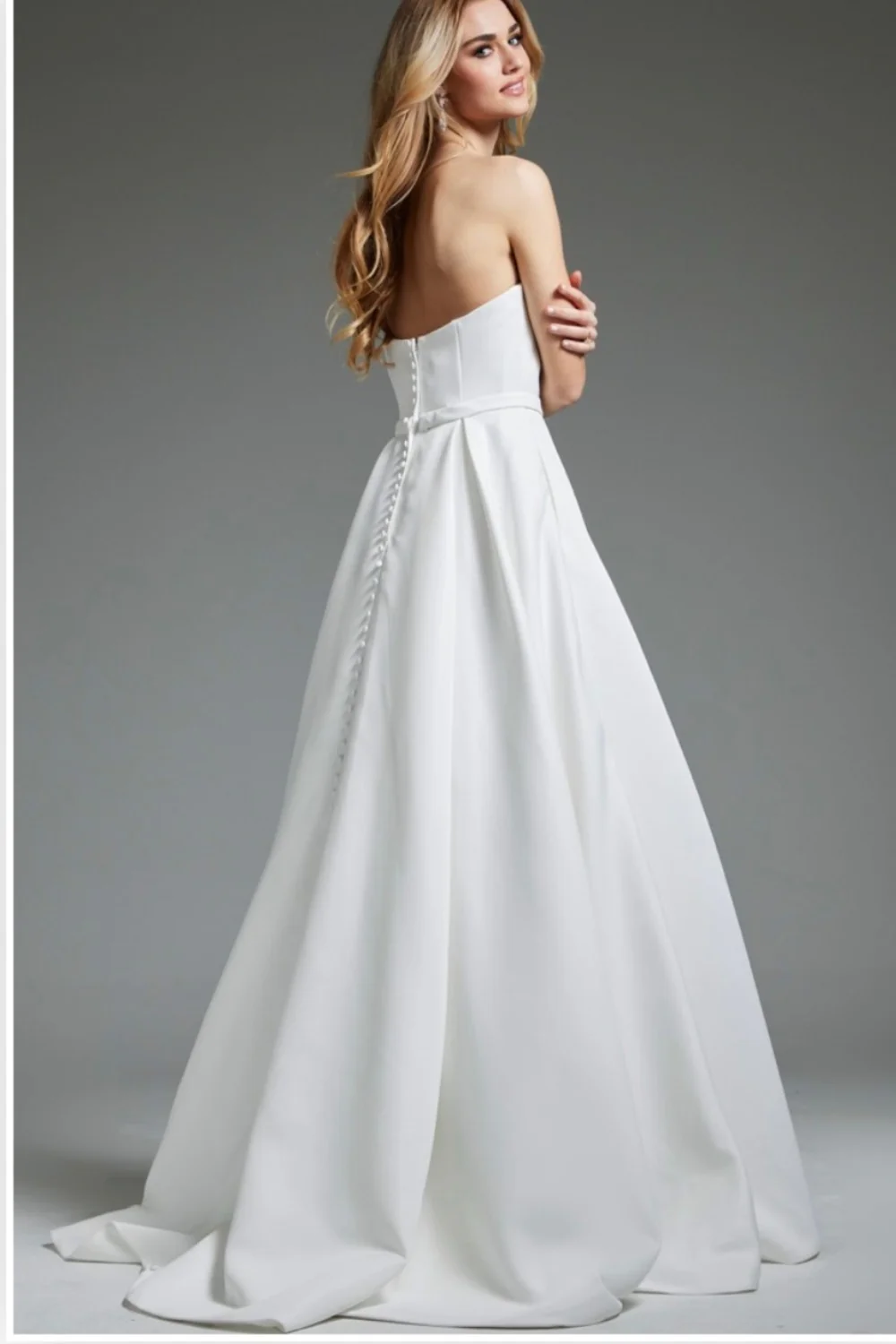 White A Line Bridal Gown JB40599 - Image 2