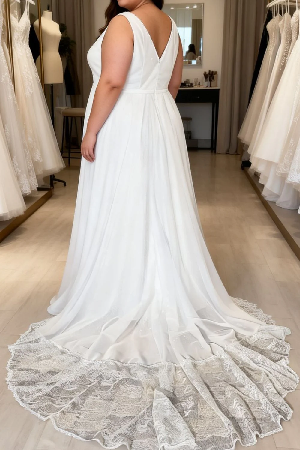 Plus Size A-Line Wedding Dress - Image 2