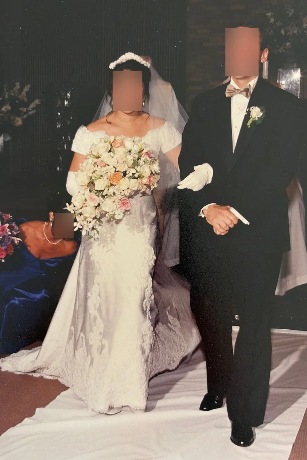 A-line Gown with Veil and Headpiece - Image 9