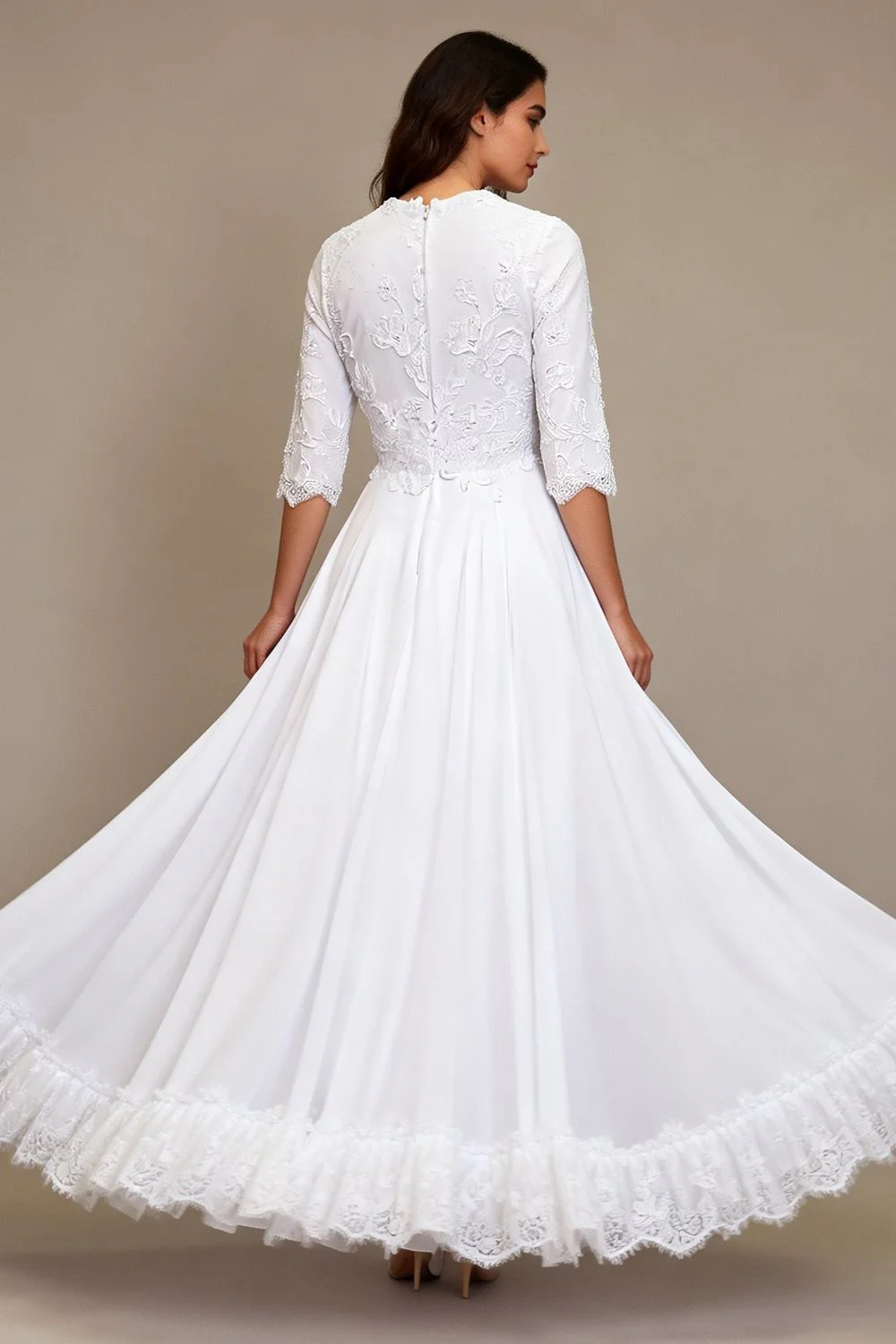 Romantic Classic A-Line Bridal Gown - Image 2