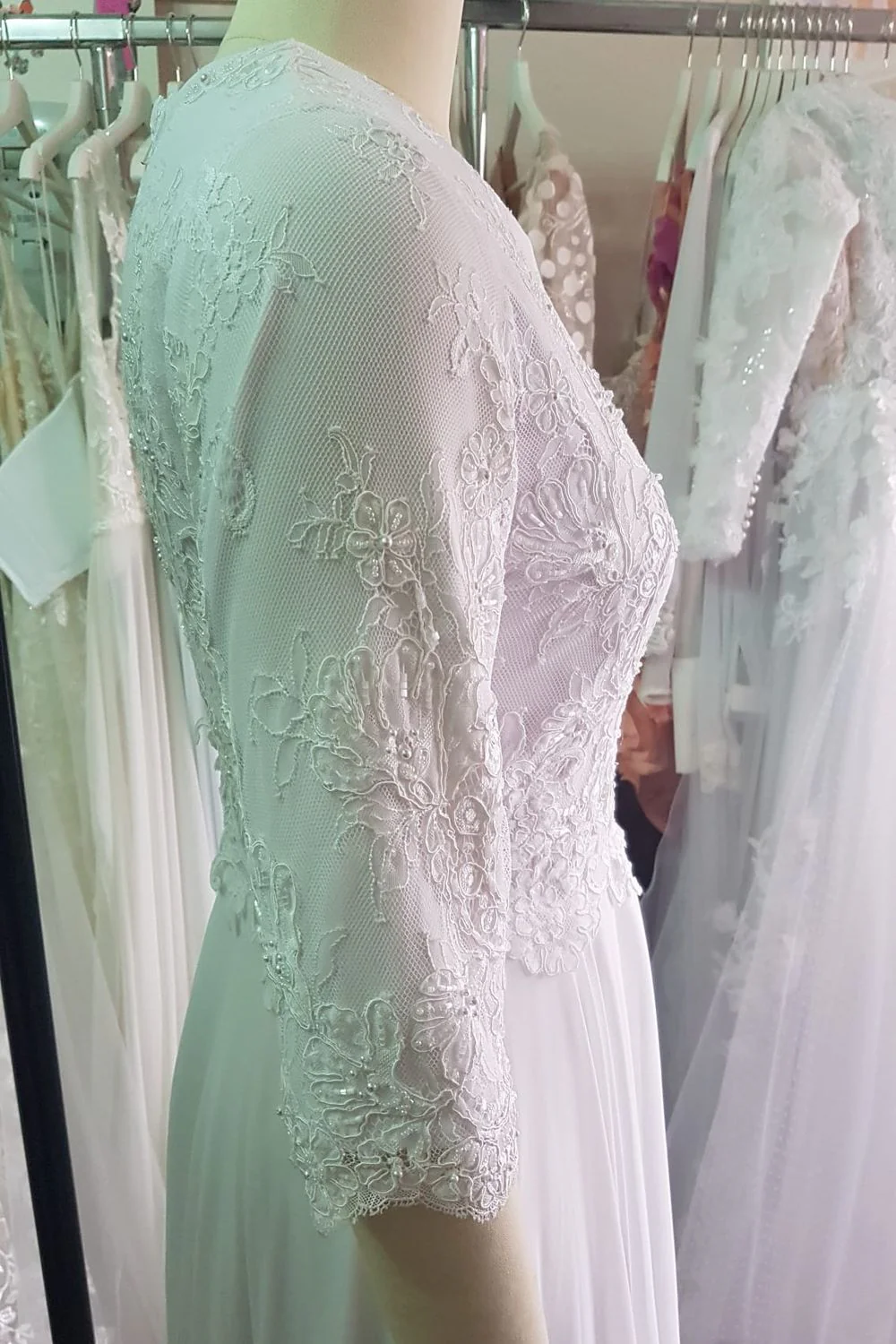 Romantic Classic A-Line Bridal Gown - Image 4