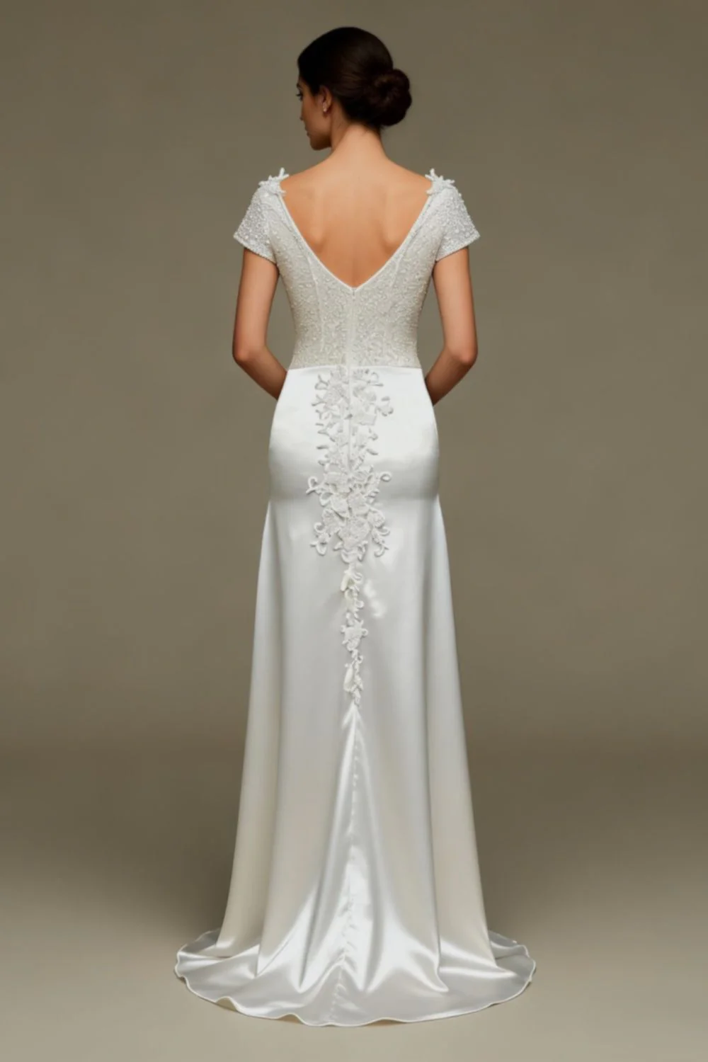Satin Bridal Gown - Image 2