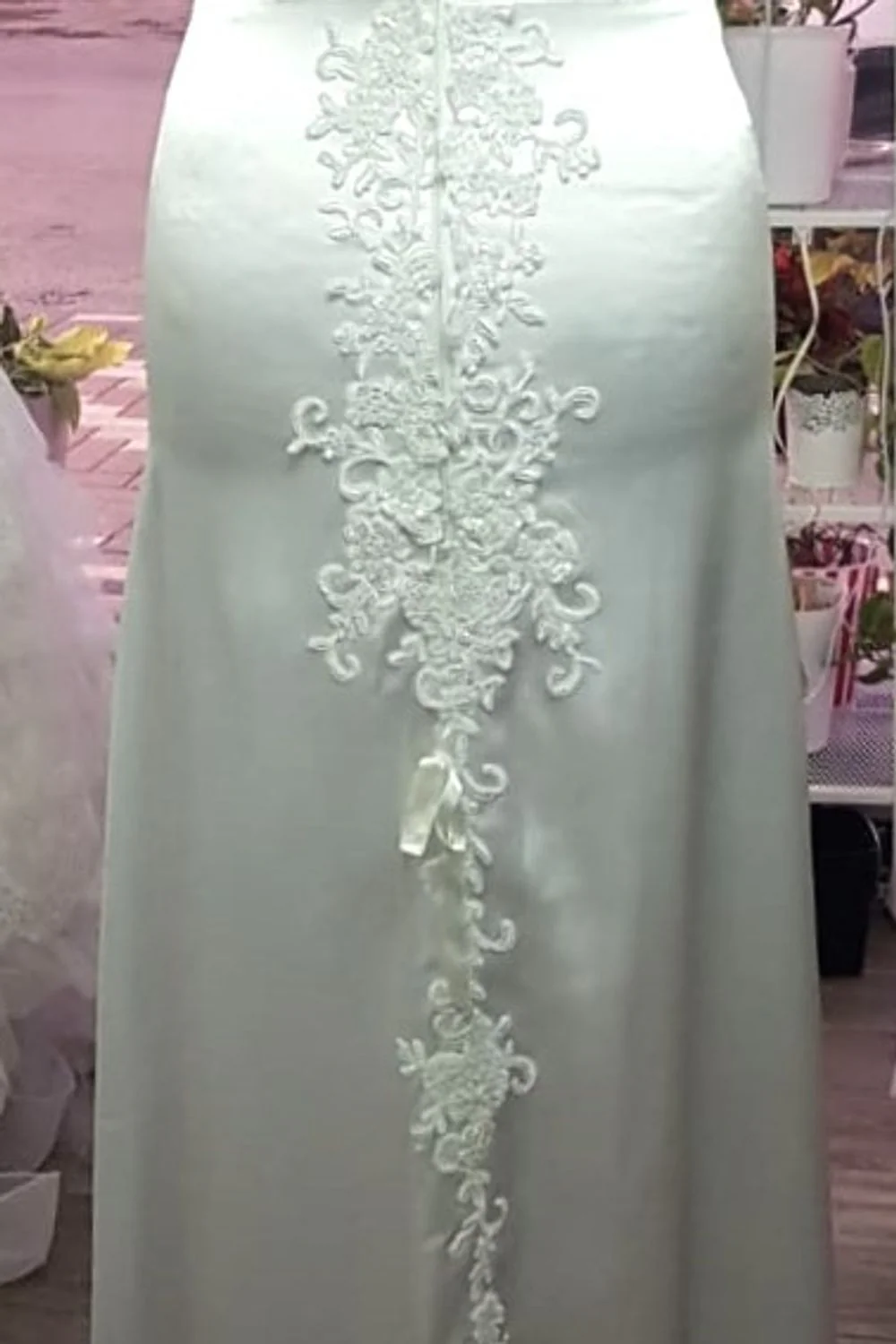 Satin Bridal Gown - Image 4