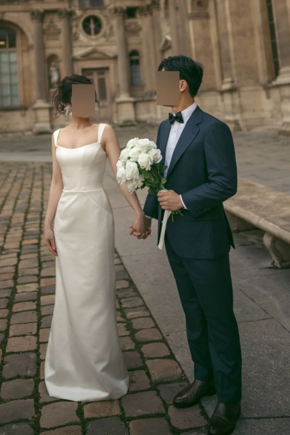 SE042 Custom Dress with Matching Veil - Image 3