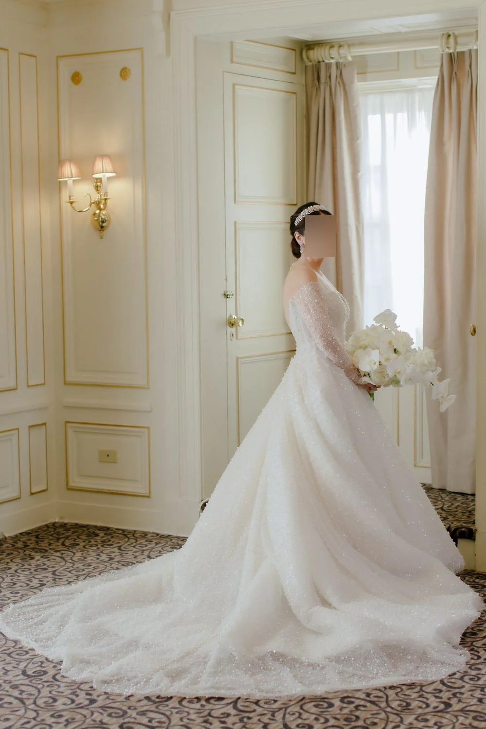 Semi-Custom Emma/Teagan Style with Veil - Image 3