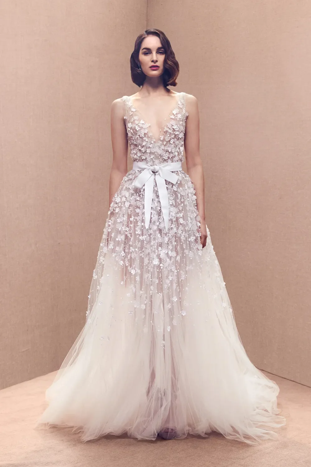 Elegant Plunging V Neckline