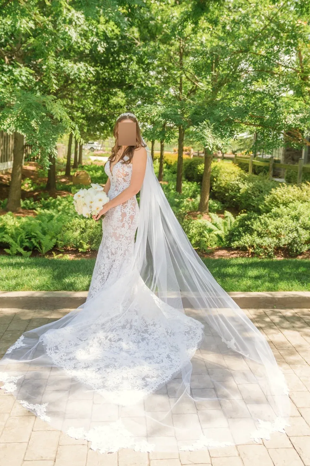 Stardust Style 4925 with Pnina Headpiece and Veil - Image 7