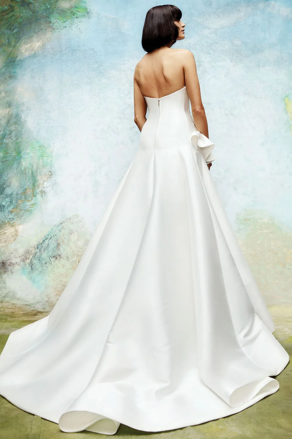STRAPLESS MIKADO WRAP DRESS - Image 2