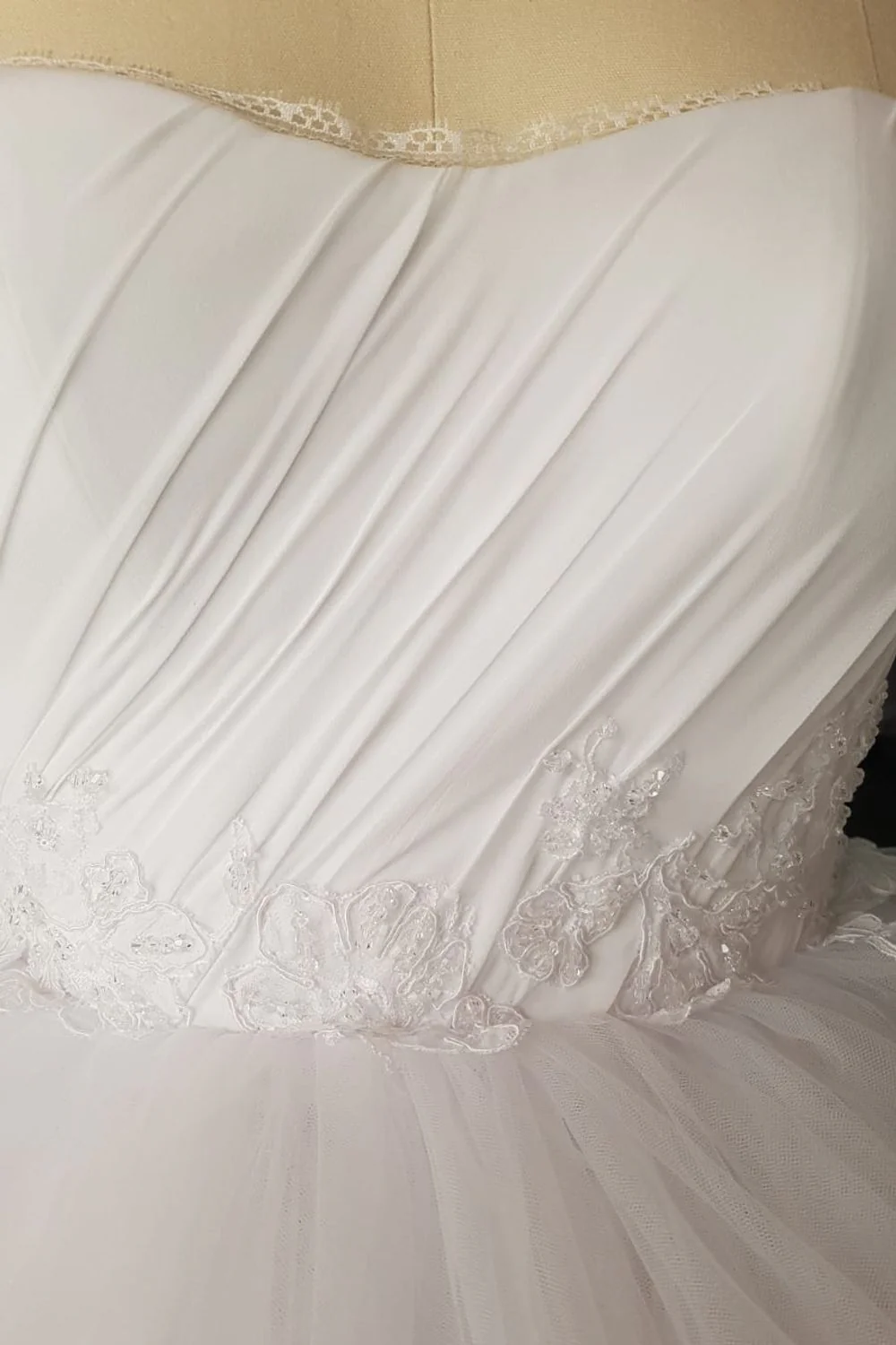 Tulle Corset Mini Bridal Dress - Image 4