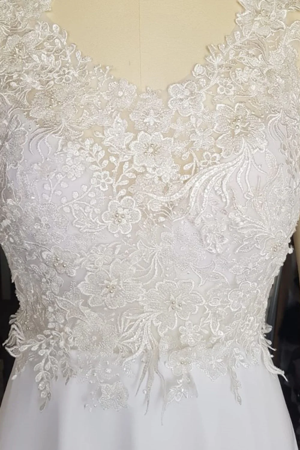 Two-Tone side slit Bridal Gown - Image 3