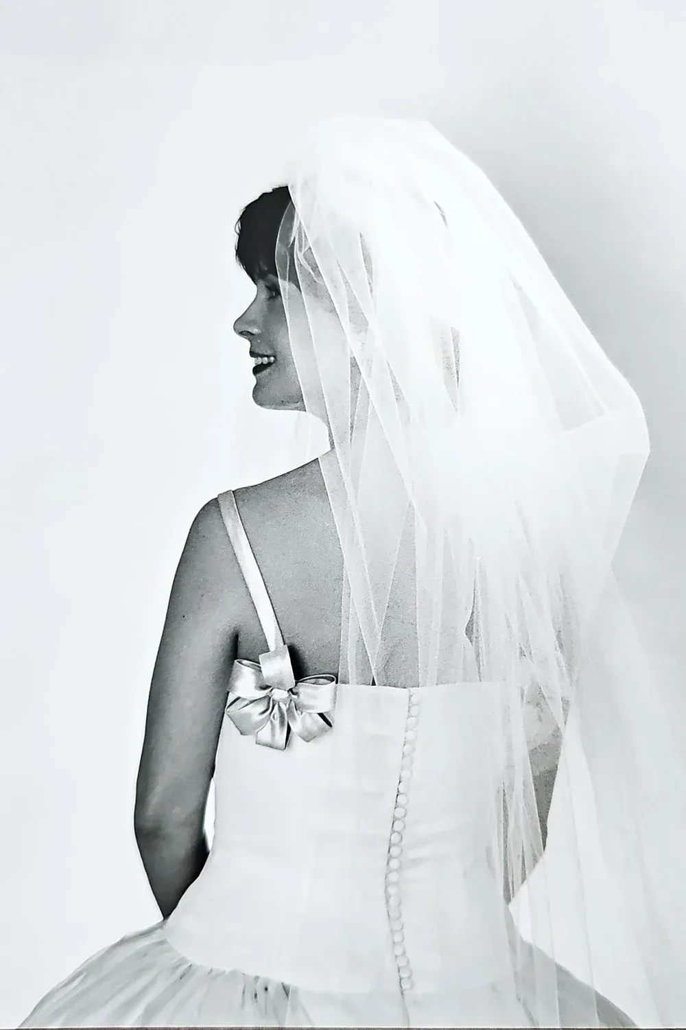 Vera Wang Dress with Veil - Image 4