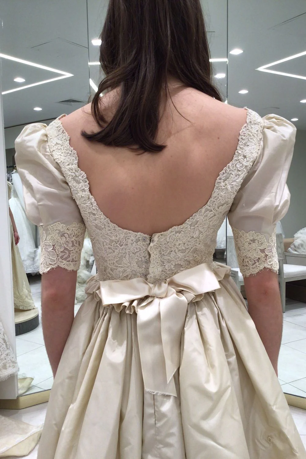 Vintage Ballgown Dress with Veil - Image 6