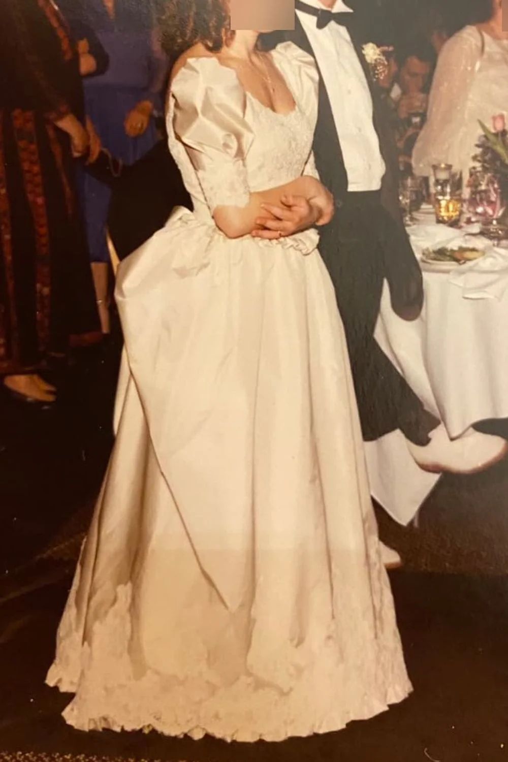 Vintage Ballgown Dress with Veil - Image 8