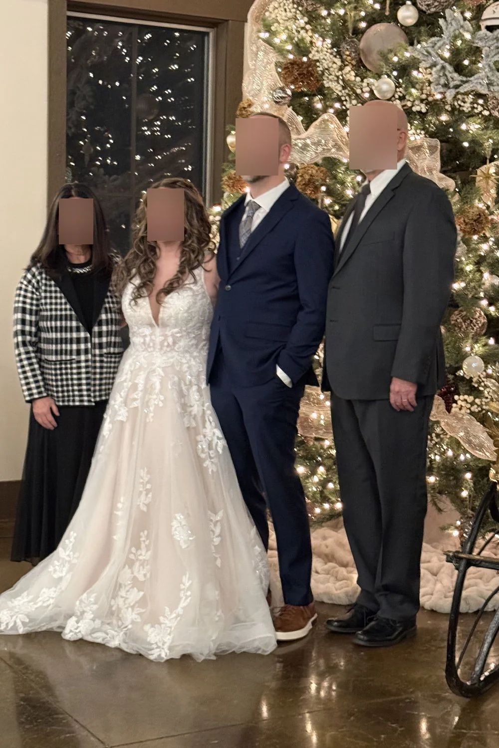 Wedding Dress - Ballgown; size 14 - Image 4