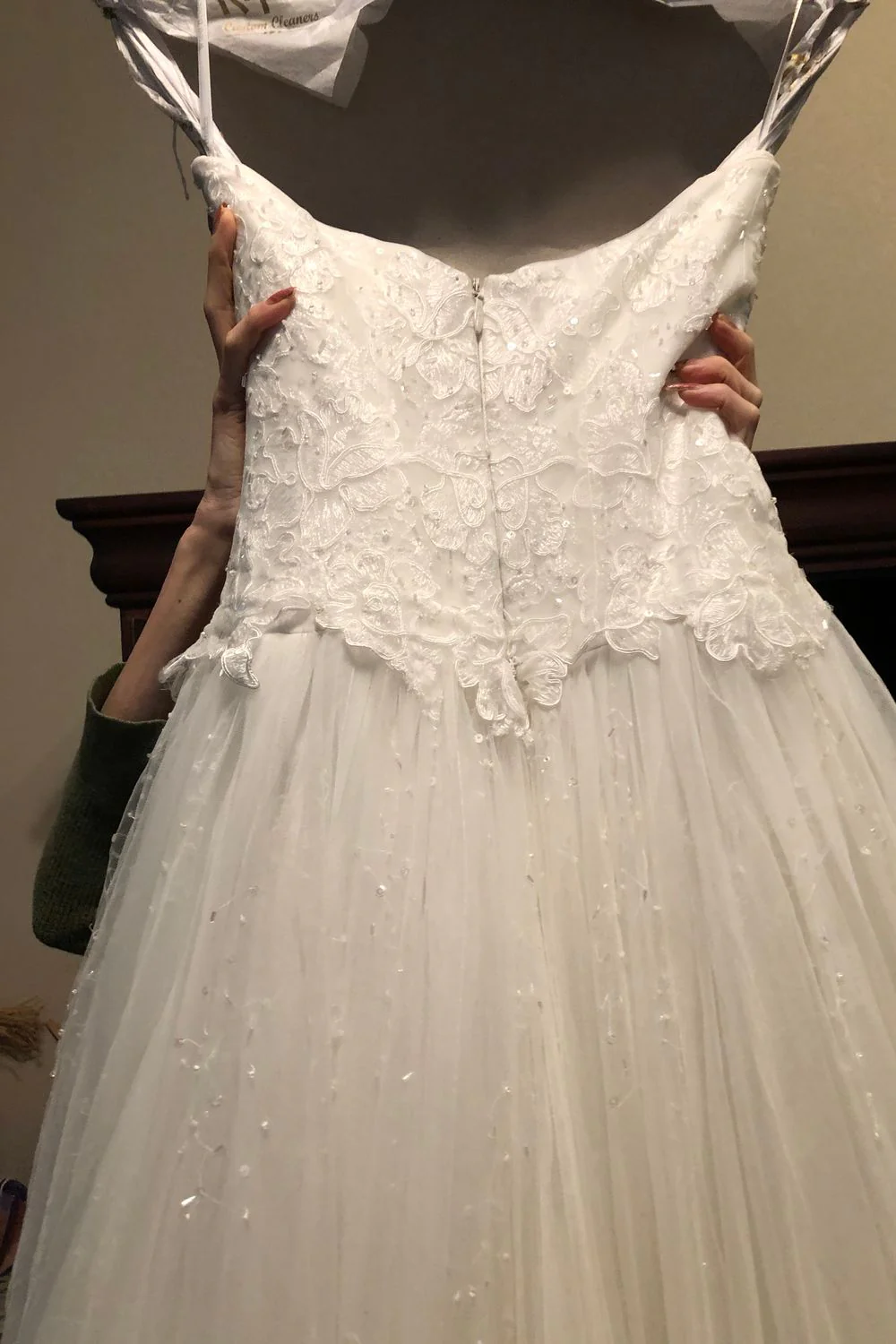Wtoo Brides strapless long white gown with train - Image 3